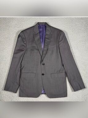 Ted Baker London Endurance "Jay CT" Grey Wool Blazer – Men's 42L